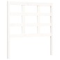 vidaXL Estructura de cama con cabecero madera maciza blanco vidaXL Estructura de cama con cabecero madera maciza blanco