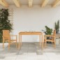 vidaXL Juego de comedor para jardín 3 pzas madera maciza de teca vidaXL Juego de comedor para jardín 3 pzas madera maciza de teca