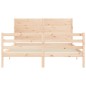 vidaXL Estructura de cama con cabecero madera maciza 160x200 cm vidaXL Estructura de cama con cabecero madera maciza 160x200 cm