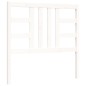 vidaXL Estructura de cama con cabecero madera maciza blanco 100x200 cm vidaXL Estructura de cama con cabecero madera maciza blanco 100x200 cm