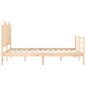 vidaXL Estructura de cama con cabecero madera maciza 140x190 cm vidaXL Estructura de cama con cabecero madera maciza 140x190 cm