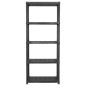 vidaXL Estante de almacenaje 5 niveles negro plástico 71x38x170 cm vidaXL Estante de almacenaje 5 niveles negro plástico 71x38x170 cm