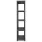 vidaXL Estante de almacenaje 5 niveles negro plástico 71x38x170 cm vidaXL Estante de almacenaje 5 niveles negro plástico 71x38x170 cm
