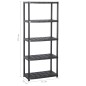 vidaXL Estante de almacenaje 5 niveles negro plástico 71x38x170 cm vidaXL Estante de almacenaje 5 niveles negro plástico 71x38x170 cm