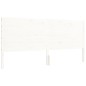 vidaXL Estructura cama de matrimonio con cabecero madera maciza blanco vidaXL Estructura cama de matrimonio con cabecero madera maciza blanco