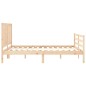 vidaXL Estructura de cama con cabecero madera maciza 160x200 cm vidaXL Estructura de cama con cabecero madera maciza 160x200 cm