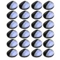 vidaXL Lámparas solares de pared de exterior redondas negro LED 24 uds