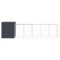 vidaXL Gallinero con corral acero galvanizado gris 165x659x181 cm vidaXL Gallinero con corral acero galvanizado gris 165x659x181 cm