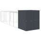 vidaXL Gallinero con corral acero galvanizado gris 165x659x181 cm vidaXL Gallinero con corral acero galvanizado gris 165x659x181 cm