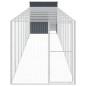 vidaXL Gallinero con corral acero galvanizado gris 165x1067x181 cm vidaXL Gallinero con corral acero galvanizado gris 165x1067x181 cm