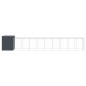 vidaXL Gallinero con corral acero galvanizado gris 165x1067x181 cm vidaXL Gallinero con corral acero galvanizado gris 165x1067x181 cm