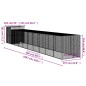 vidaXL Gallinero con corral acero galvanizado gris 165x1067x181 cm vidaXL Gallinero con corral acero galvanizado gris 165x1067x181 cm