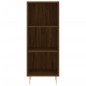 vidaXL Aparador alto madera contrachapada roble marrón 34,5x32,5x180cm vidaXL Aparador alto madera contrachapada roble marrón 34,5x32,5x180cm