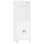 vidaXL Aparador alto madera contrachapada blanco 69,5x34x180 cm vidaXL Aparador alto madera contrachapada blanco 69,5x34x180 cm