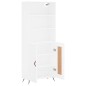 vidaXL Aparador alto madera contrachapada blanco 69,5x34x180 cm vidaXL Aparador alto madera contrachapada blanco 69,5x34x180 cm