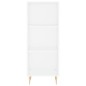 vidaXL Aparador alto contrachapada blanco brillante 34,5x32,5x180 cm vidaXL Aparador alto contrachapada blanco brillante 34,5x32,5x180 cm
