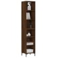 vidaXL Aparador alto madera contrachapada roble marrón 34,5x32,5x180cm vidaXL Aparador alto madera contrachapada roble marrón 34,5x32,5x180cm