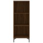 vidaXL Aparador alto madera contrachapada roble marrón 34,5x32,5x180cm vidaXL Aparador alto madera contrachapada roble marrón 34,5x32,5x180cm
