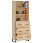 vidaXL Aparador alto madera contrachapada color roble 69,5x34x180 cm vidaXL Aparador alto madera contrachapada color roble 69,5x34x180 cm