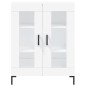 vidaXL Aparador alto madera contrachapada blanco 69,5x34x180 cm vidaXL Aparador alto madera contrachapada blanco 69,5x34x180 cm