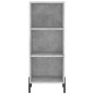 vidaXL Aparador de madera contrachapada gris hormigón 34,5x32,5x180 cm vidaXL Aparador de madera contrachapada gris hormigón 34,5x32,5x180 cm