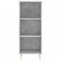 vidaXL Aparador de madera contrachapada gris hormigón 34,5x32,5x180 cm