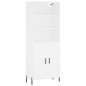vidaXL Aparador alto madera contrachapada blanco 69,5x34x180 cm vidaXL Aparador alto madera contrachapada blanco 69,5x34x180 cm