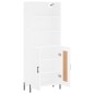 vidaXL Aparador alto madera contrachapada blanco 69,5x34x180 cm vidaXL Aparador alto madera contrachapada blanco 69,5x34x180 cm