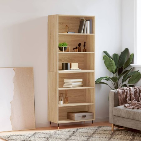 vidaXL Aparador alto madera de ingeniería roble Sonoma 69,5x32,5x180cm
