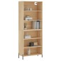 vidaXL Aparador alto madera de ingeniería roble Sonoma 69,5x32,5x180cm vidaXL Aparador alto madera de ingeniería roble Sonoma 69,5x32,5x180cm