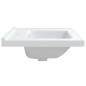 vidaXL Lavabo de baño rectangular cerámica blanco 71x48x19,5 cm