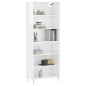 vidaXL Aparador alto madera ingeniería blanco brillo 69,5x32,5x180 cm vidaXL Aparador alto madera ingeniería blanco brillo 69,5x32,5x180 cm