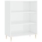 vidaXL Aparador alto madera ingeniería blanco brillo 69,5x32,5x180 cm vidaXL Aparador alto madera ingeniería blanco brillo 69,5x32,5x180 cm