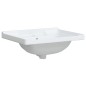 vidaXL Lavabo de baño rectangular cerámica blanco 61x48x23 cm vidaXL Lavabo de baño rectangular cerámica blanco 61x48x23 cm