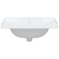 vidaXL Lavabo de baño rectangular cerámica blanco 61x48x23 cm vidaXL Lavabo de baño rectangular cerámica blanco 61x48x23 cm