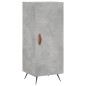 vidaXL Aparador de madera contrachapada gris hormigón 34,5x34x180 cm vidaXL Aparador de madera contrachapada gris hormigón 34,5x34x180 cm