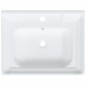 vidaXL Lavabo de baño rectangular cerámica blanco 61x48x23 cm vidaXL Lavabo de baño rectangular cerámica blanco 61x48x23 cm