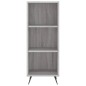 vidaXL Aparador alto madera contrachapada gris Sonoma 34,5x32,5x180 cm