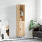 vidaXL Aparador de madera contrachapada roble Sonoma 34,5x34x180 cm vidaXL Aparador de madera contrachapada roble Sonoma 34,5x34x180 cm