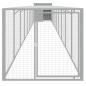 vidaXL Gallinero y corral acero galvanizado gris claro 110x1017x110 cm vidaXL Gallinero y corral acero galvanizado gris claro 110x1017x110 cm