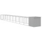 vidaXL Gallinero y corral acero galvanizado gris claro 110x1017x110 cm vidaXL Gallinero y corral acero galvanizado gris claro 110x1017x110 cm
