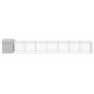 vidaXL Gallinero con corral acero galvanizado gris claro 117x813x123cm