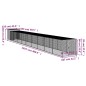 vidaXL Gallinero y corral acero galvanizado gris claro 110x1017x110 cm vidaXL Gallinero y corral acero galvanizado gris claro 110x1017x110 cm