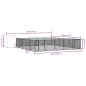 vidaXL Perrera exterior con toldo acero galvanizado plata 12x12x2,5 m vidaXL Perrera exterior con toldo acero galvanizado plata 12x12x2,5 m
