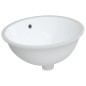 vidaXL Lavabo de baño ovalado cerámica blanco 47x39x21 cm vidaXL Lavabo de baño ovalado cerámica blanco 47x39x21 cm