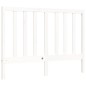 vidaXL Estructura de cama con cabecero madera maciza blanco 120x200 cm