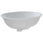 vidaXL Lavabo de baño ovalado cerámica blanco 47x39x21 cm vidaXL Lavabo de baño ovalado cerámica blanco 47x39x21 cm