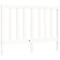 vidaXL Estructura de cama con cabecero madera maciza blanco 140x190 cm vidaXL Estructura de cama con cabecero madera maciza blanco 140x190 cm