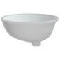vidaXL Lavabo de baño ovalado cerámica blanco 47x39x21 cm vidaXL Lavabo de baño ovalado cerámica blanco 47x39x21 cm