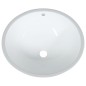 vidaXL Lavabo de baño ovalado cerámica blanco 47x39x21 cm vidaXL Lavabo de baño ovalado cerámica blanco 47x39x21 cm